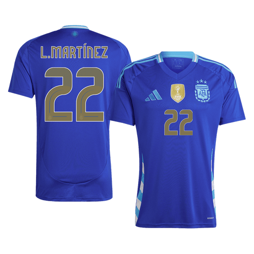 Argentina L.MARTÍNEZ #22 Away Soccer Jersey 2024 - Football Shirt | SmartJerseys | Official Quality