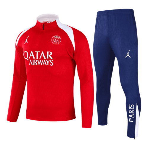 2025/26 PSG Sweatshirt Kit - Red (Top+Pants) - Football Shirt | SmartJerseys | Official Quality
