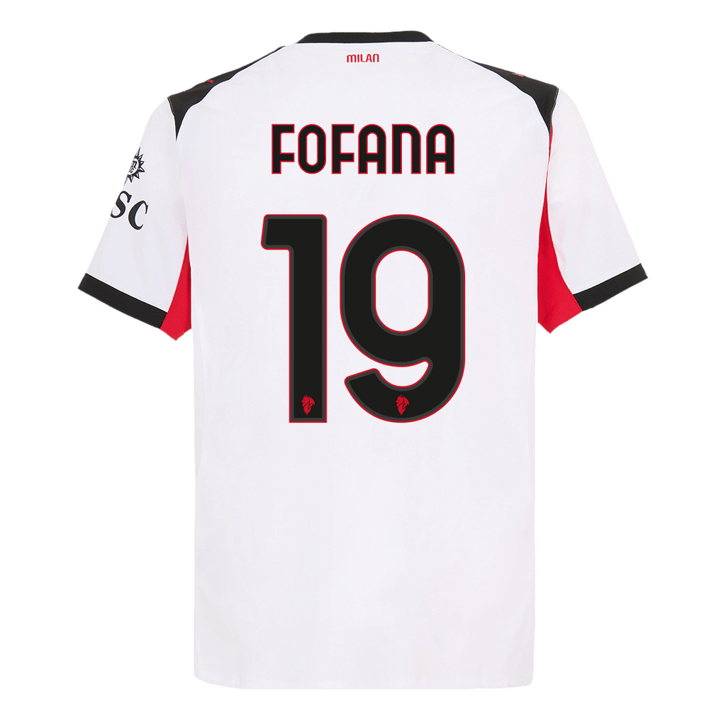 FOFANA #19 Authentic AC Milan Away Soccer Jersey 2025/26 White