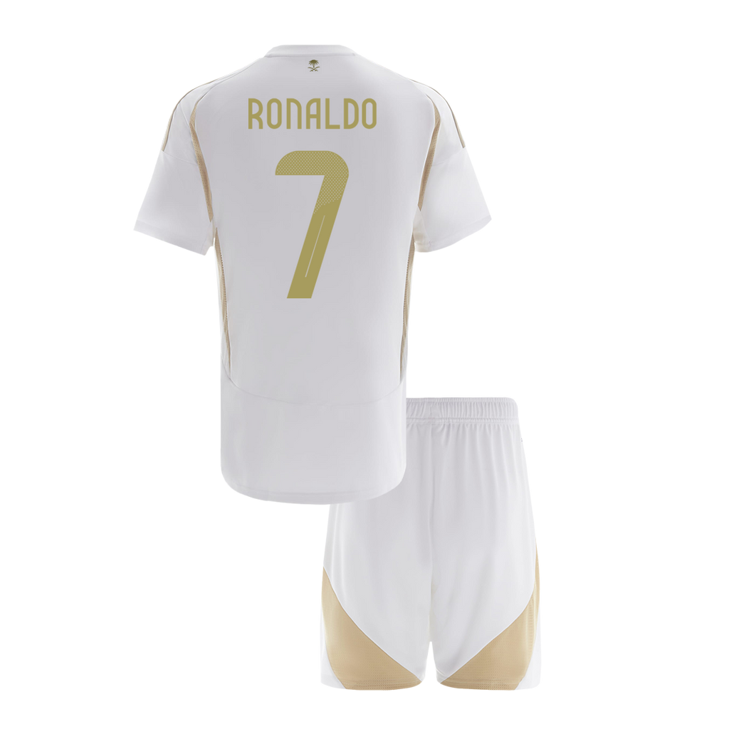 Al Nassr RONALDO #7 Third Away Soccer Jersey Kit 2024/25 Kids(Jersey+Shorts) - ACL - Football Shirt | SmartJerseys | Official Quality