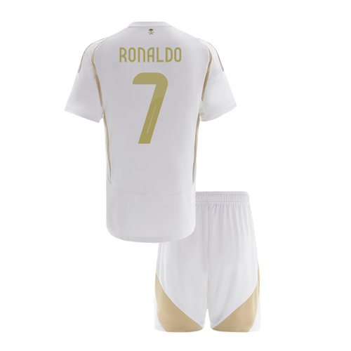 Al Nassr RONALDO #7 Third Away Soccer Jersey Kit 2024/25 Kids(Jersey+Shorts) - ACL - Football Shirt | SmartJerseys | Official Quality