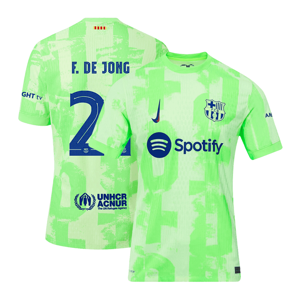 Barcelona F.DE JONG #21 Third Away Soccer Jersey Authentic 2024/25 - UCL Edition - Football Shirt | SmartJerseys | Official Quality