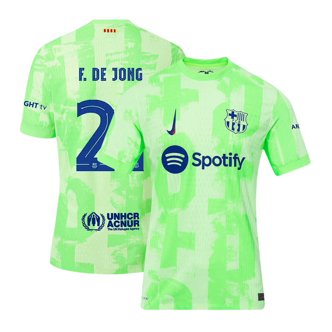 Barcelona F.DE JONG #21 Third Away Soccer Jersey Authentic 2024/25 - UCL Edition - Football Shirt | SmartJerseys | Official Quality