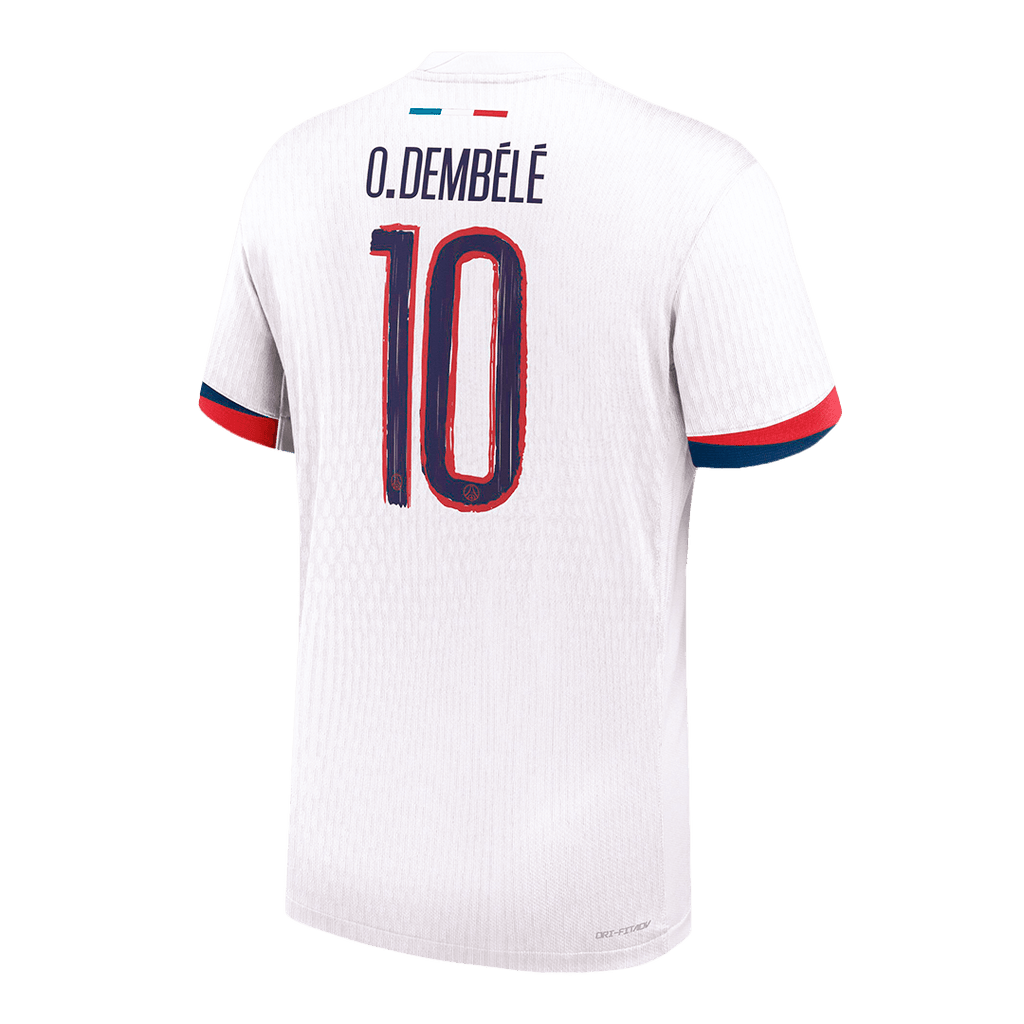 Maillot de foot PSG O.DEMBÉLÉ #10 Extérieur Authentique 2024/25 - Édition UCL
