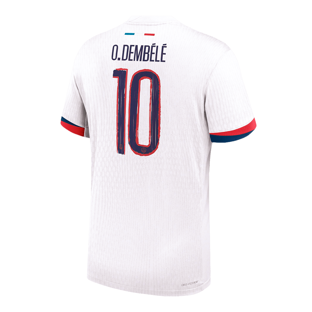 Maillot de foot PSG O.DEMBÉLÉ #10 Extérieur Authentique 2024/25 - Édition UCL