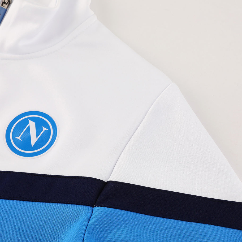 Chaqueta de entrenamiento del Napoli 25/26 blanca