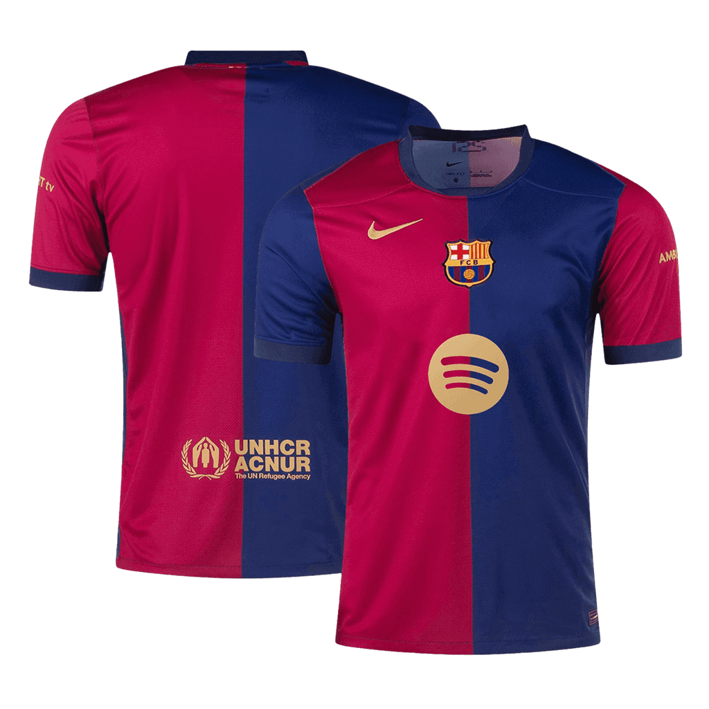 Barcelona Home Jersey 2024/25-Spotify Logo Without Text