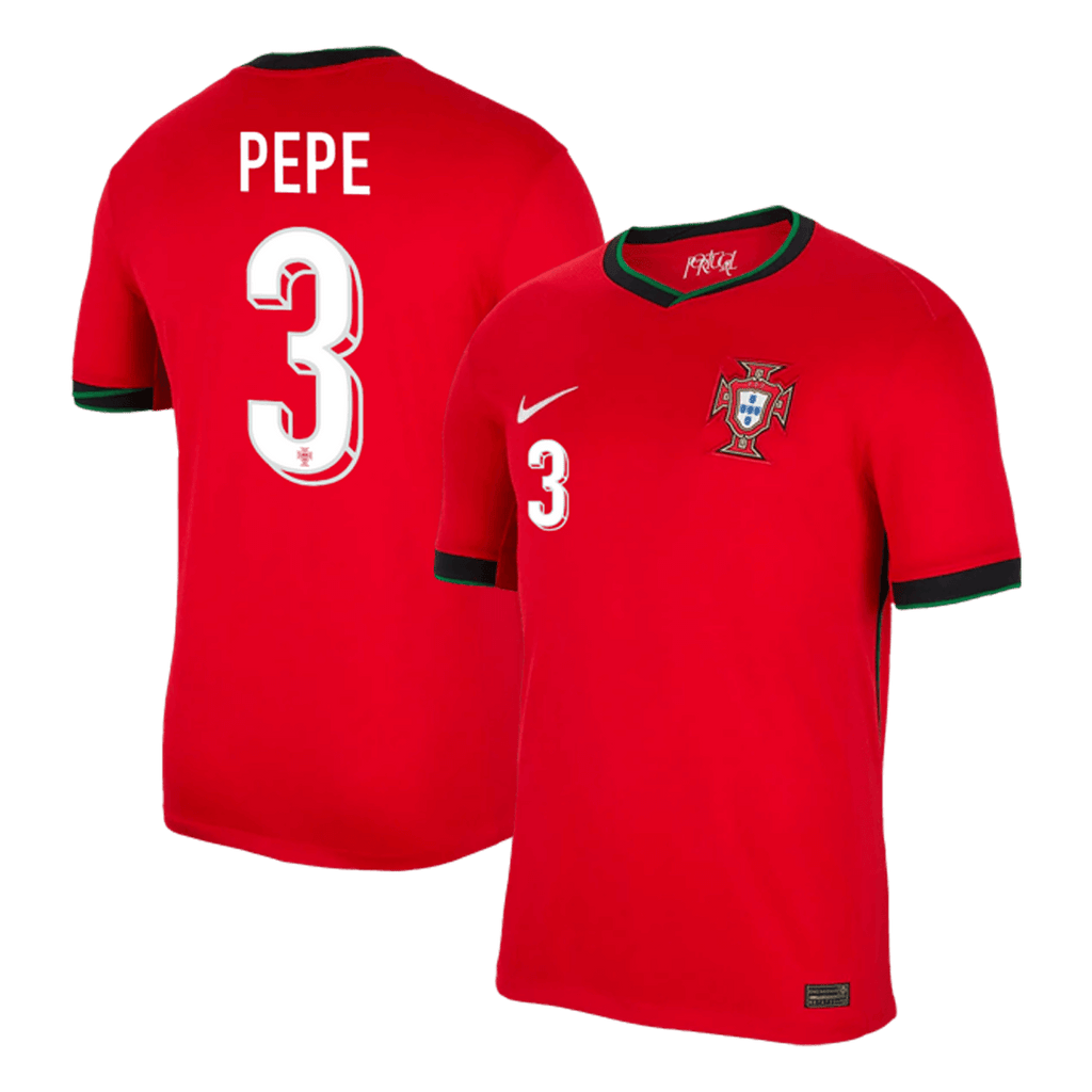 Portugal PEPE #3 Home Jersey EURO 2024 - Football Shirt | SmartJerseys | Official Quality