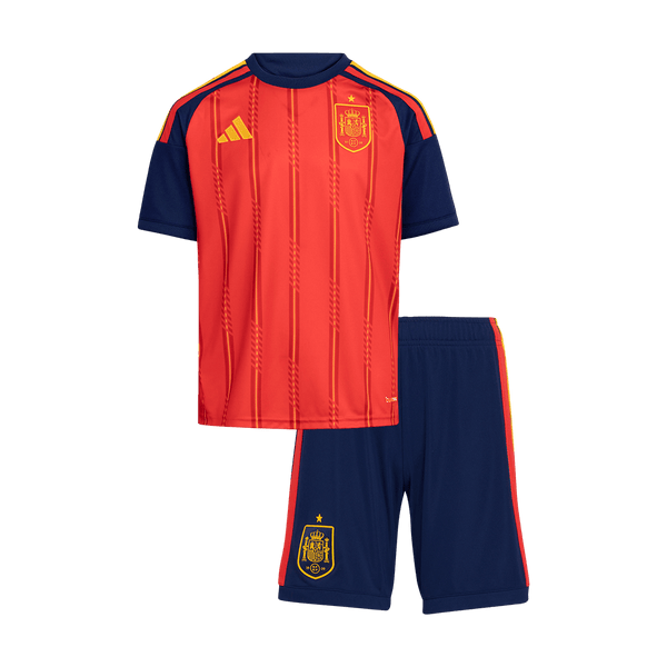 Kid's Spain Home Soccer Jersey Kit(Jersey+Shorts) World Cup 2026 Red - Football Shirt | SmartJerseys | Official Quality