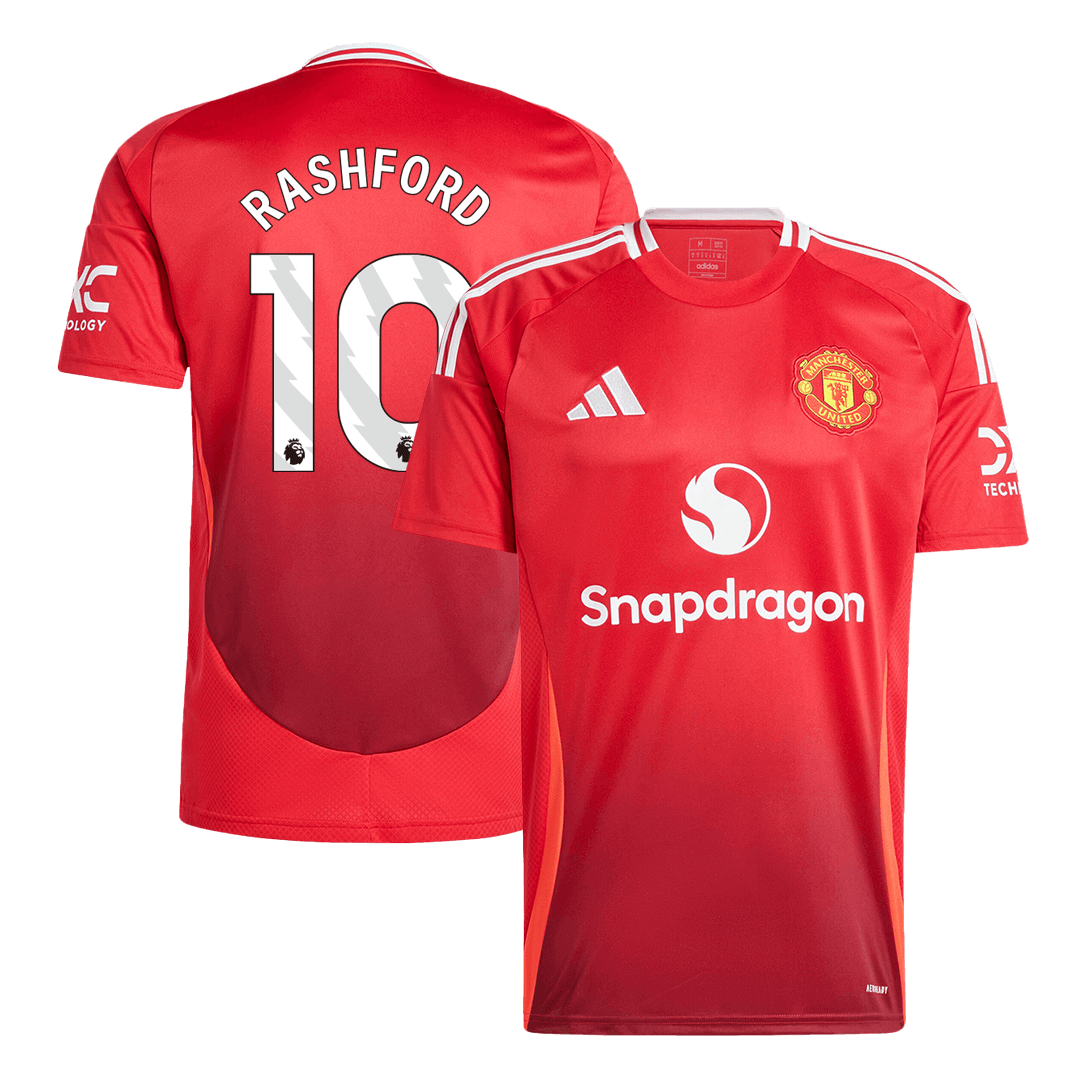 Manchester United RASHFORD #10 Home Jersey 2024/25 - Football Shirt | SmartJerseys | Official Quality