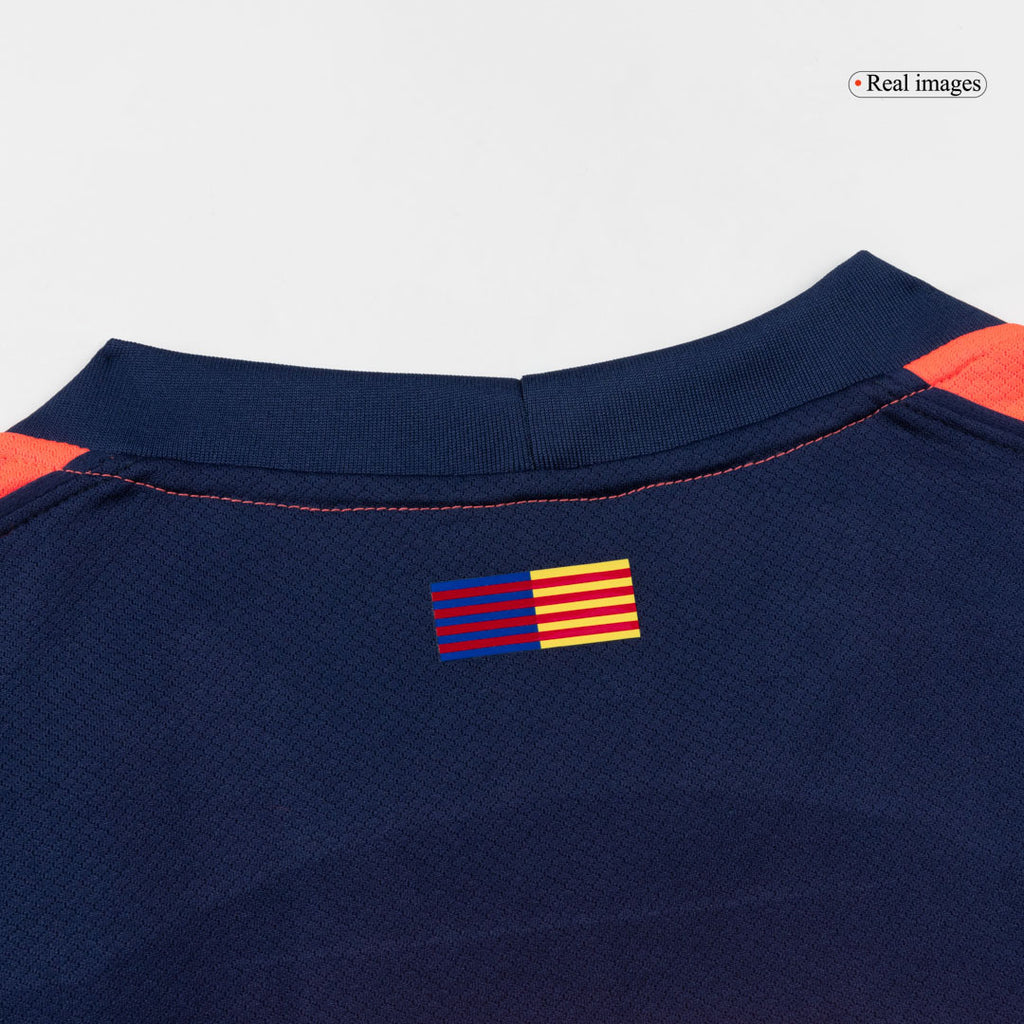 Camiseta de fútbol visitante del Barcelona GAVI #6 2025/26 (Edición UCL)