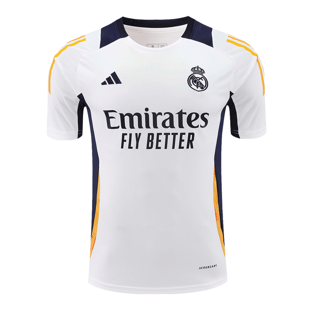Real Madrid Pre-Match Training Soccer Jersey 2024/25 - White - Football Shirt | SmartJerseys | Official Quality
