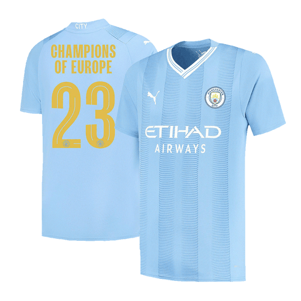 CHAMPIONS OF EUROPE #23 Manchester City Home Jersey 2023/24 - Football Shirt | SmartJerseys | Official Quality
