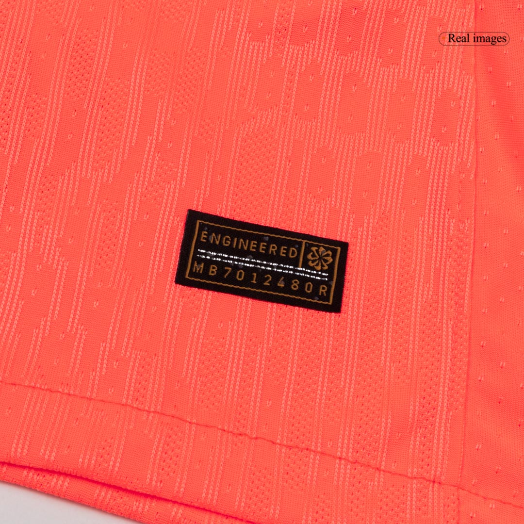 Camiseta de fútbol auténtica de visitante del Barcelona PEDRI #8 25/26 Naranja - UCL