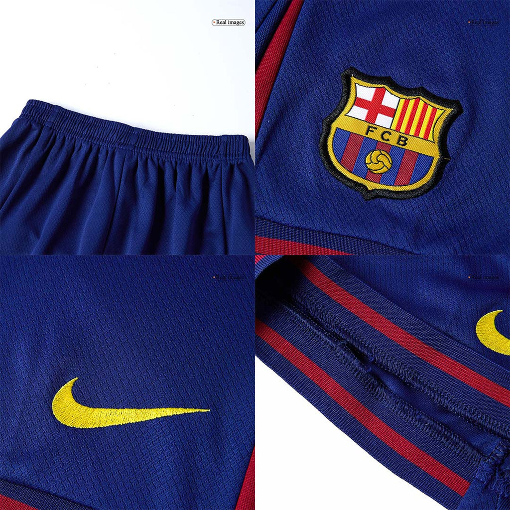 Camiseta de fútbol local del Barcelona 2025/26 para niños (camiseta y pantalón corto)