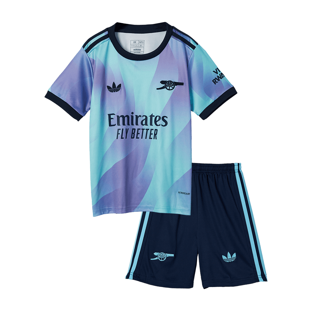 Arsenal Jersey Kit Third Away 2024/25 Kids(Jersey+Shorts)