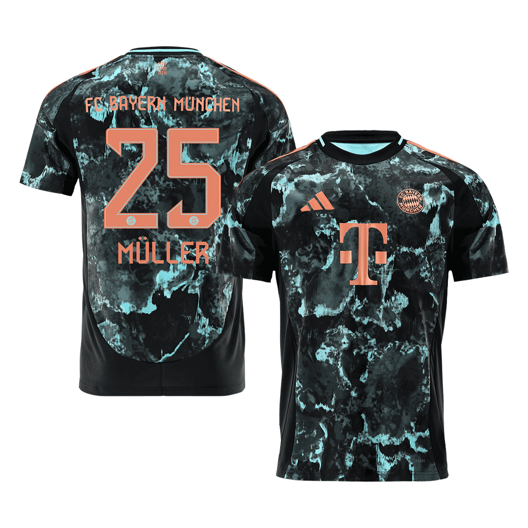 Bayern Munich MÜLLER #25 Away Soccer Jersey 2024/25 - Football Shirt | SmartJerseys | Official Quality