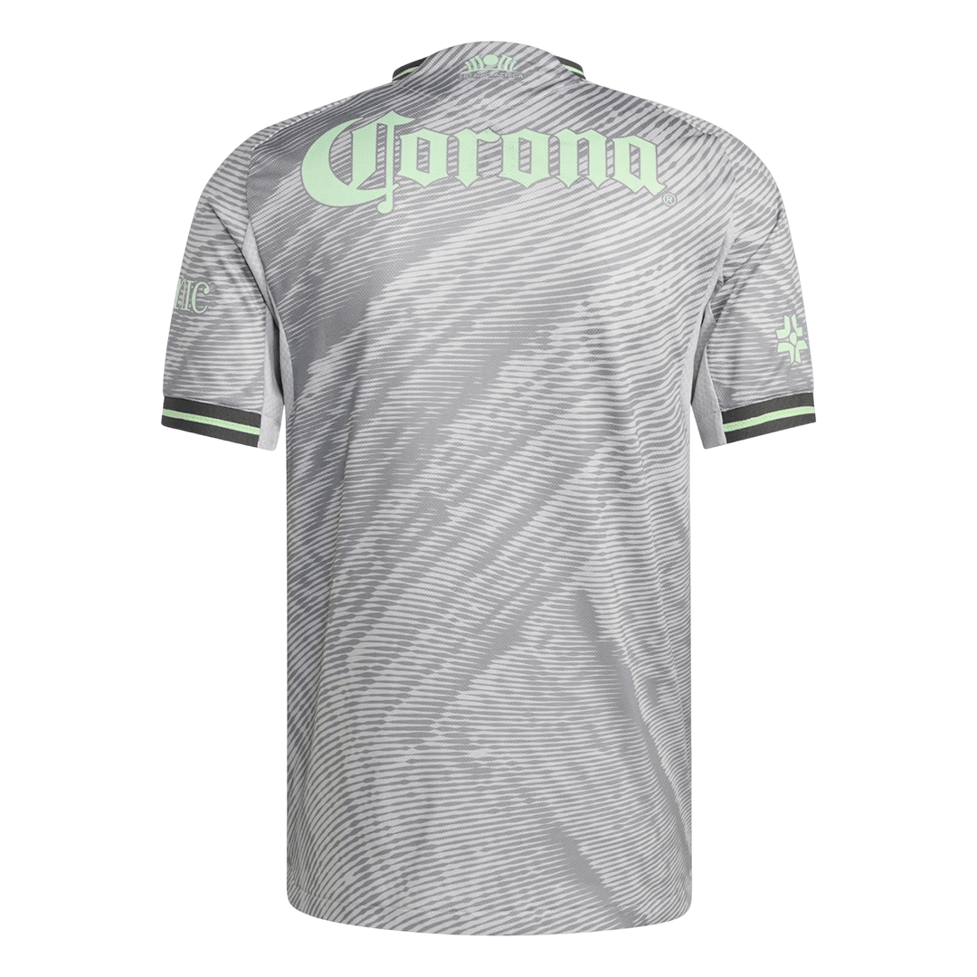 Camiseta de fútbol del Club América 25/26, versión jugador, color gris