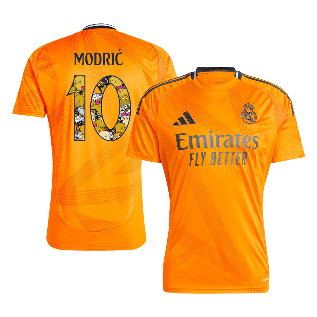 Real Madrid MODRIĆ #10 Away Jersey 2024/25 - Bear Champ Font - Football Shirt | SmartJerseys | Official Quality