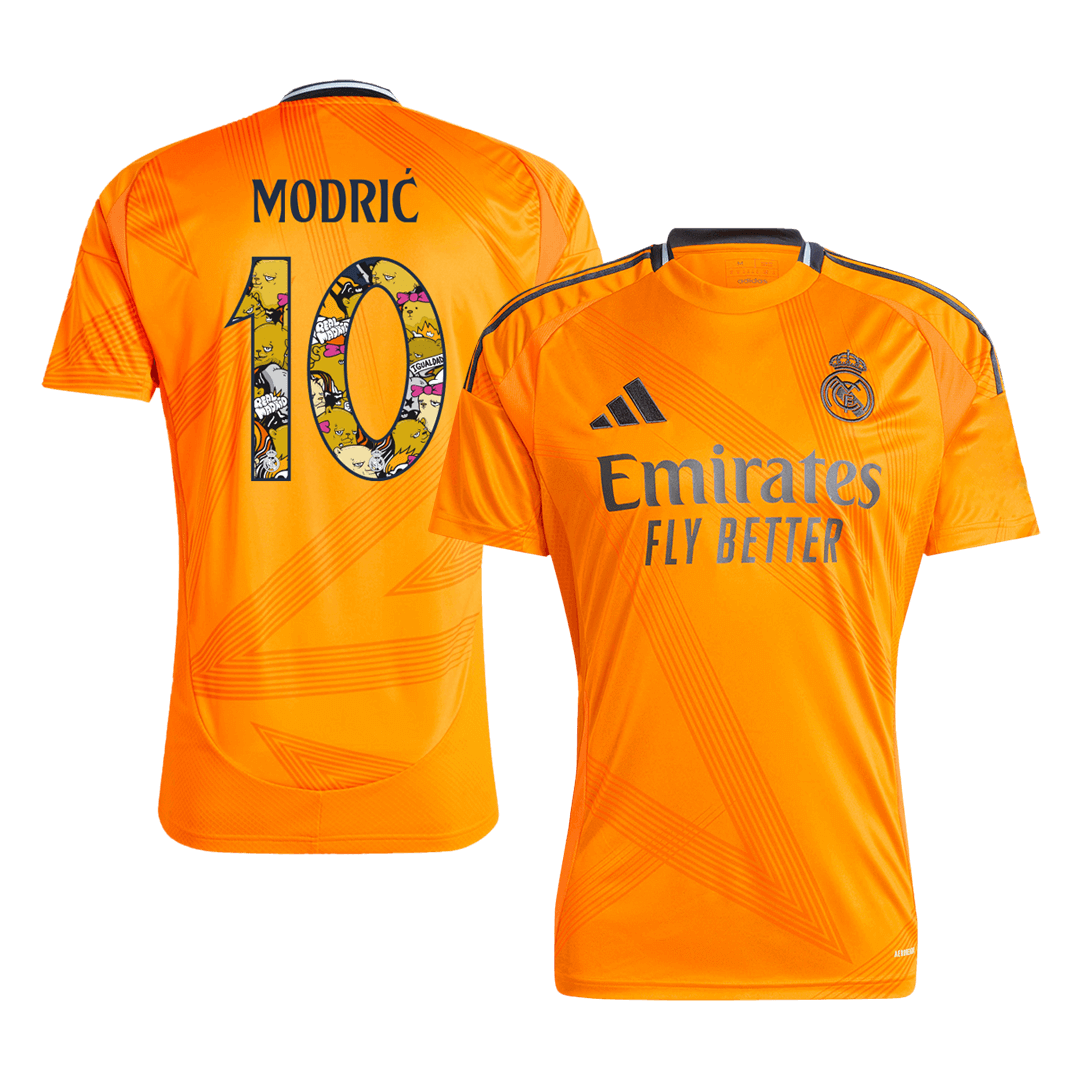 Real Madrid MODRIĆ #10 Away Jersey 2024/25 - Bear Champ Font - Football Shirt | SmartJerseys | Official Quality