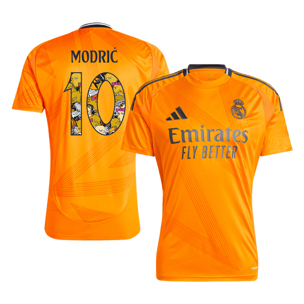 Real Madrid MODRIĆ #10 Away Jersey 2024/25 - Bear Champ Font - Football Shirt | SmartJerseys | Official Quality