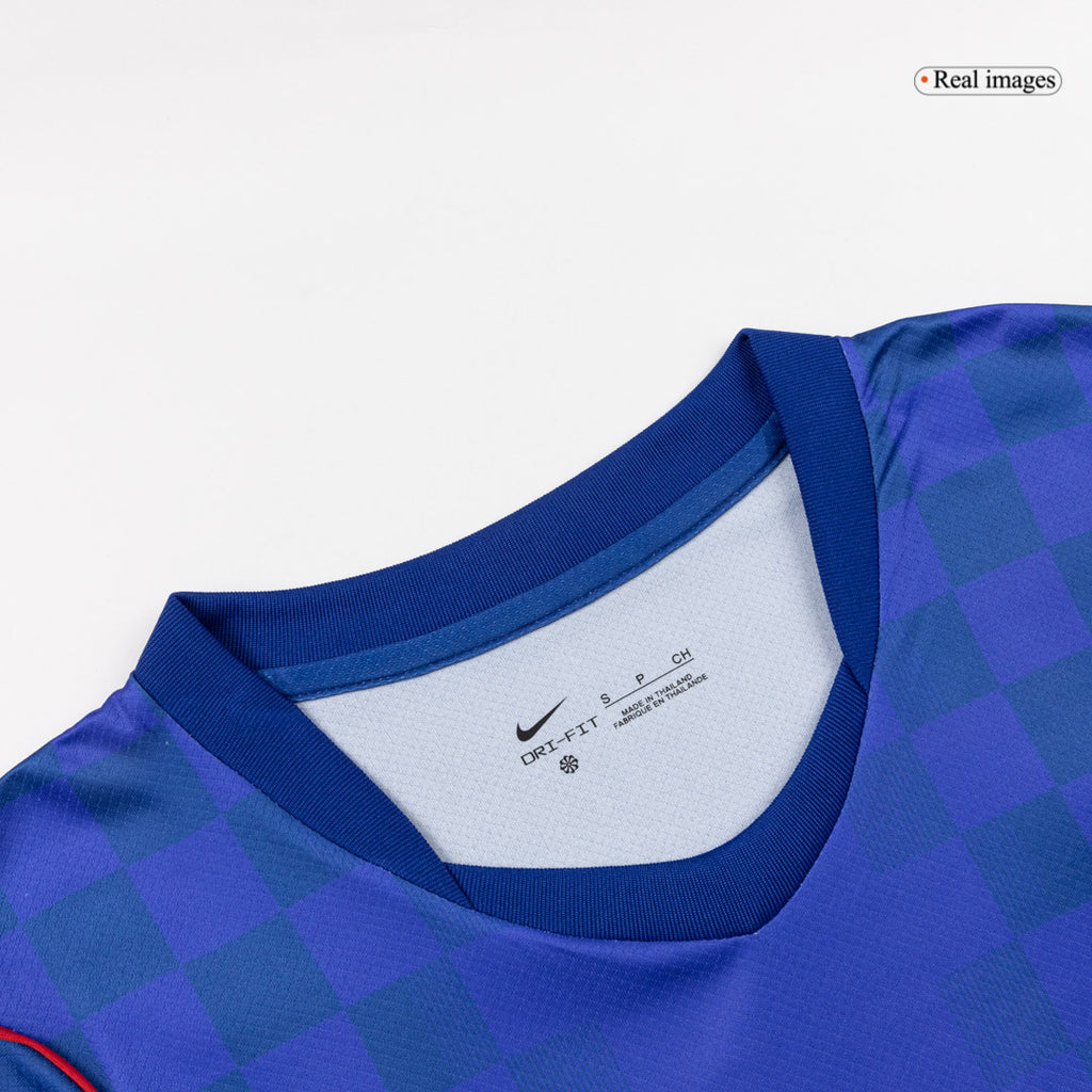 Camiseta de fútbol visitante de Croacia para la Copa Mundial 2026, azul