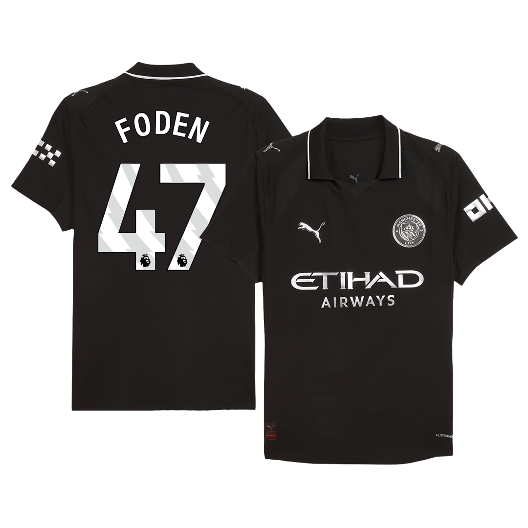 Manchester City FODEN #47 Away Jersey Authentic 2025/26 - Football Shirt | SmartJerseys | Official Quality