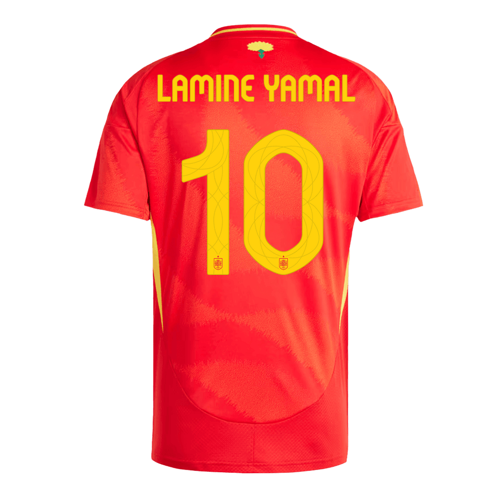 Maillot de foot Espagne LAMINE YAMAL #10 Domicile EURO 2024