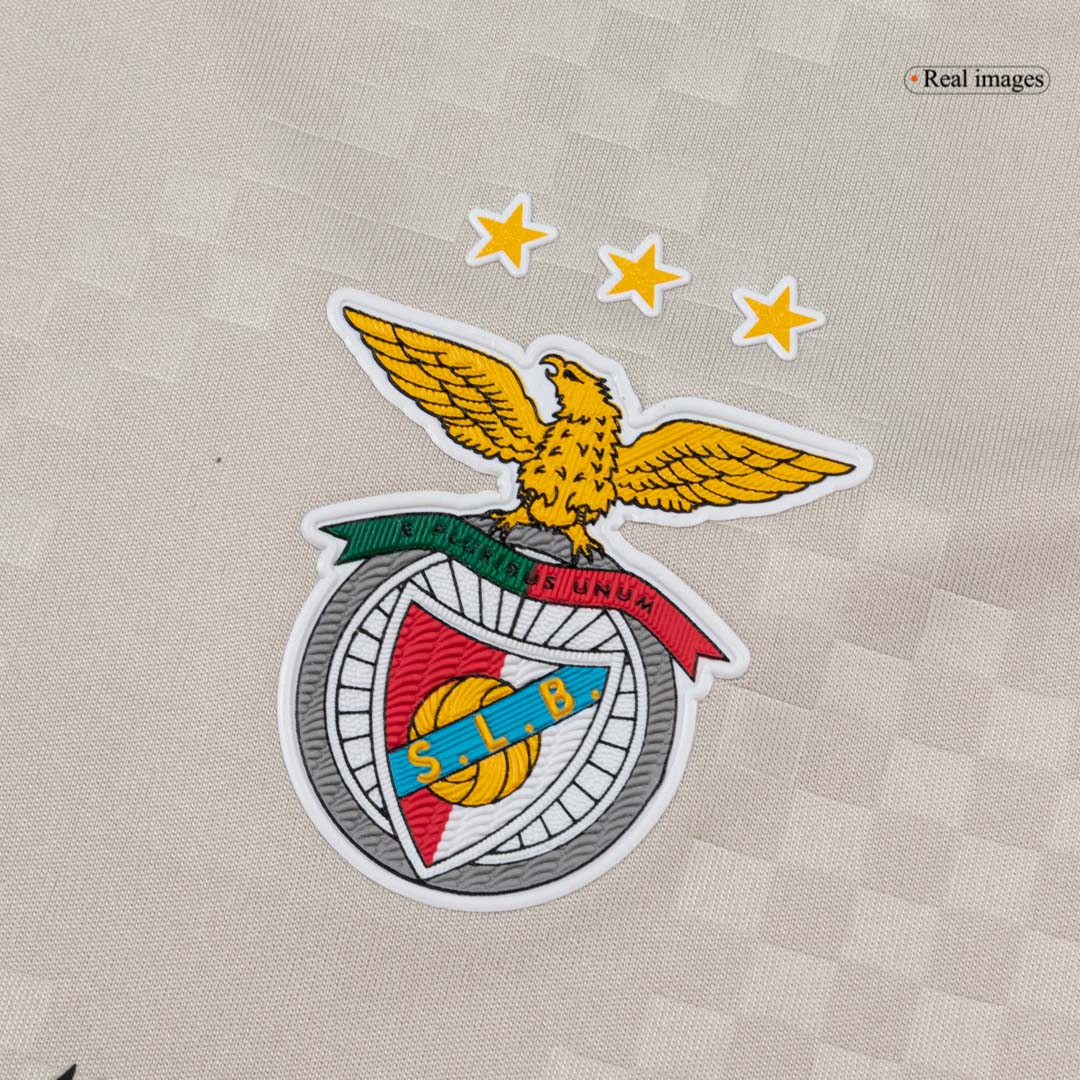 Kid's Benfica Away Soccer Jersey Kit 25/26 Beige