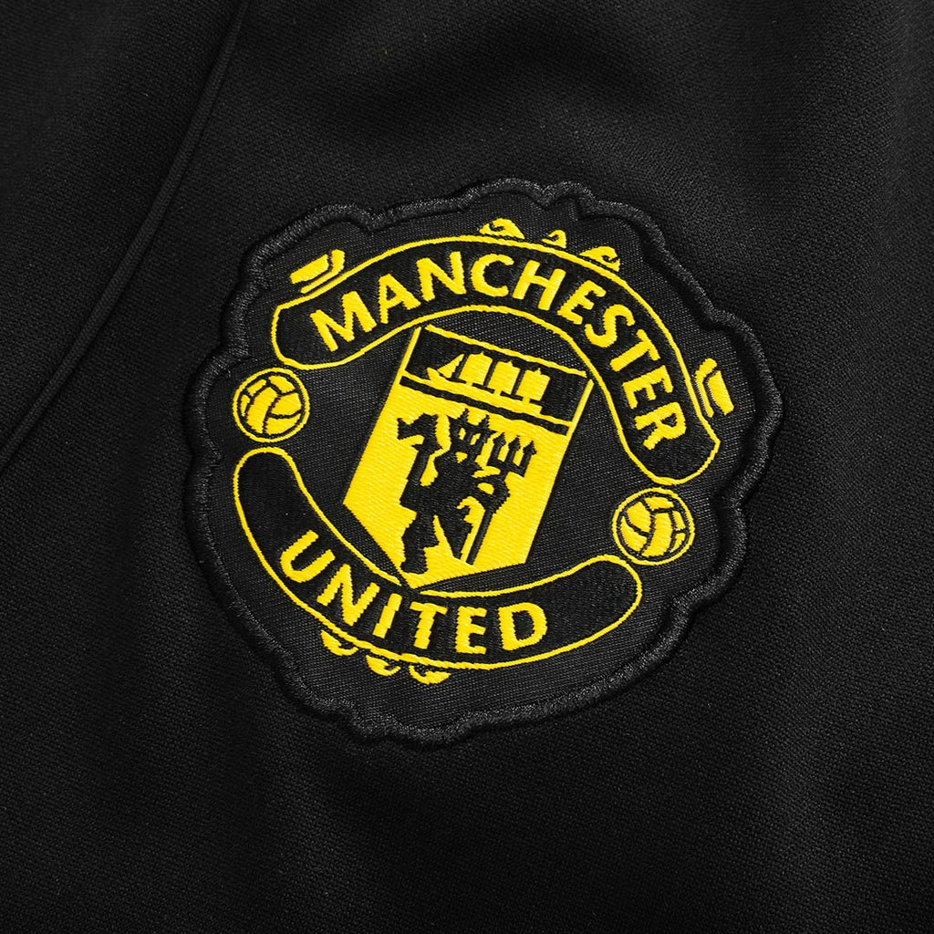 Manchester United Sweatshirt Kit 2025/26 - Black (Top+Pants)