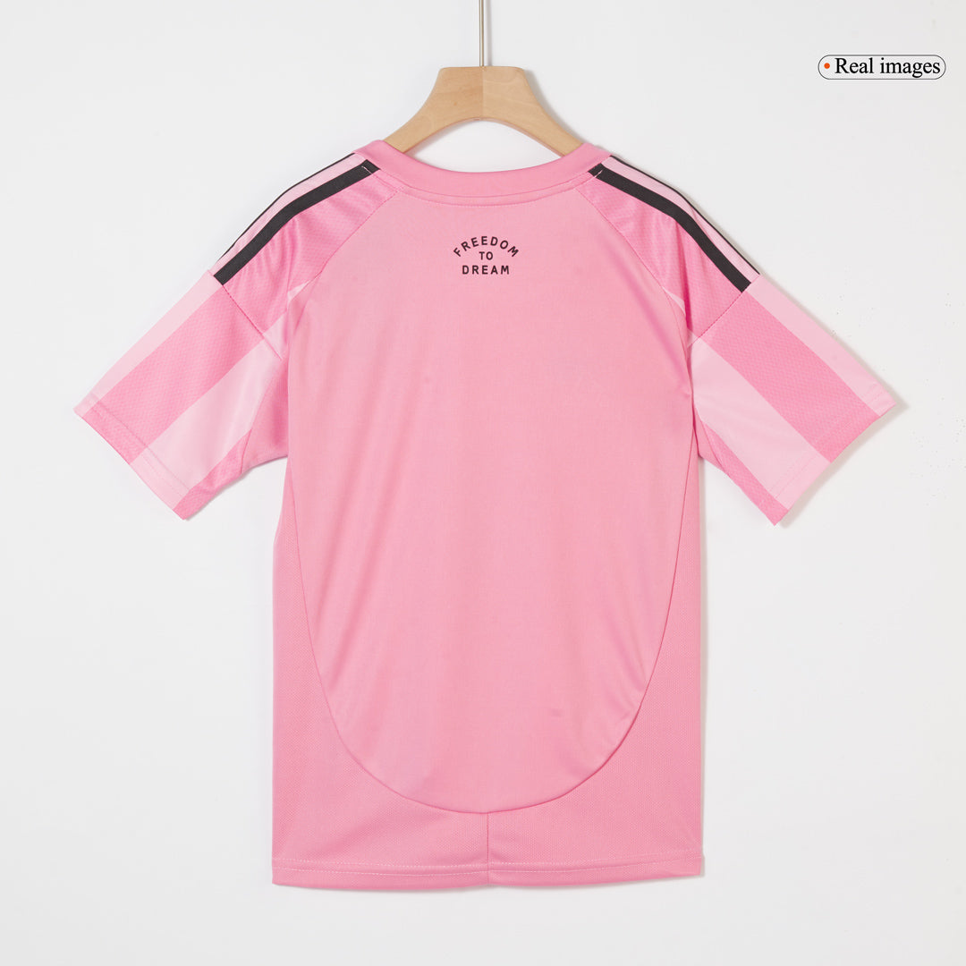 Inter Miami CF Home Soccer Jersey Kit 2025 Kids(Jersey+Shorts)