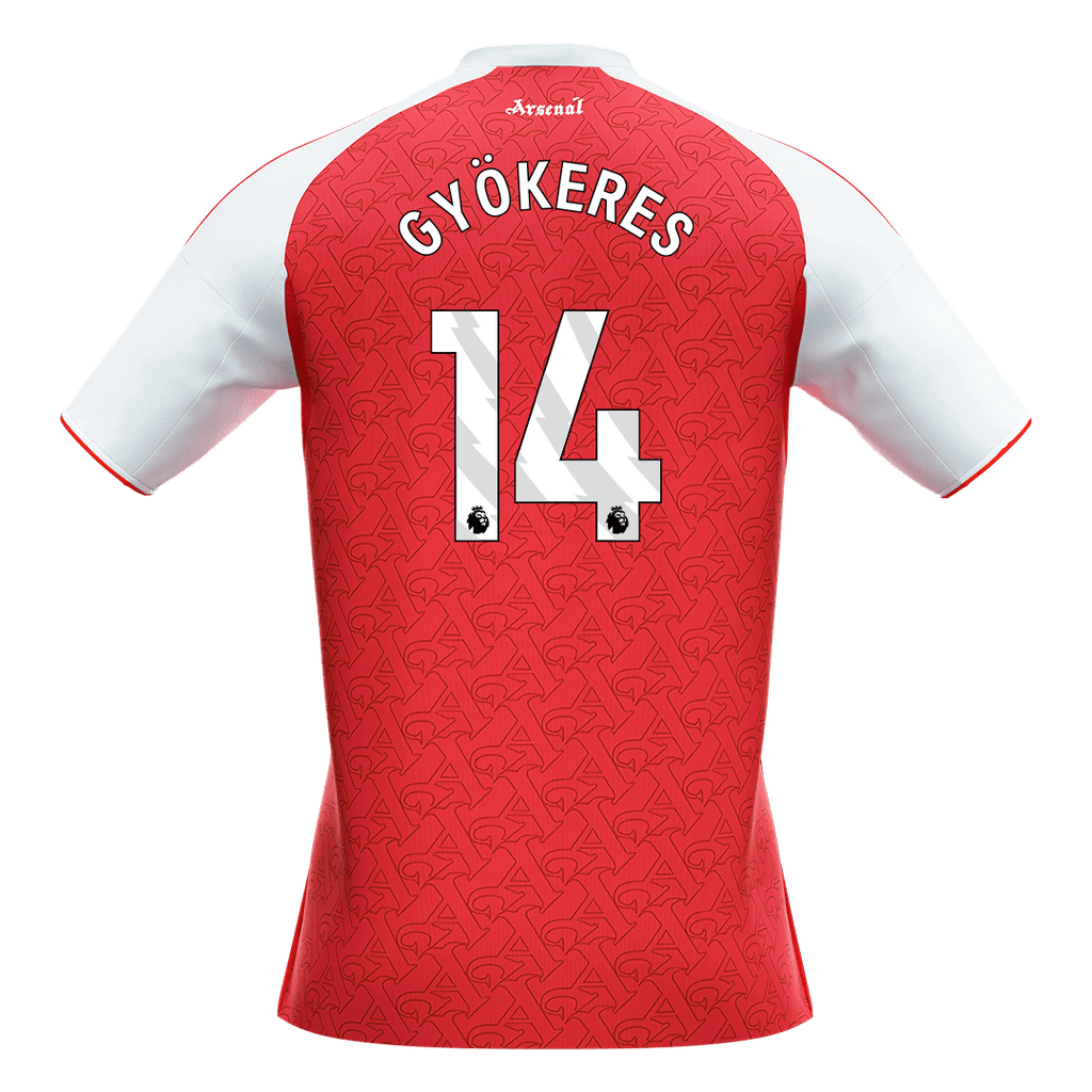 Arsenal GYÖKERES #14 Home Soccer Jersey 2025/26
