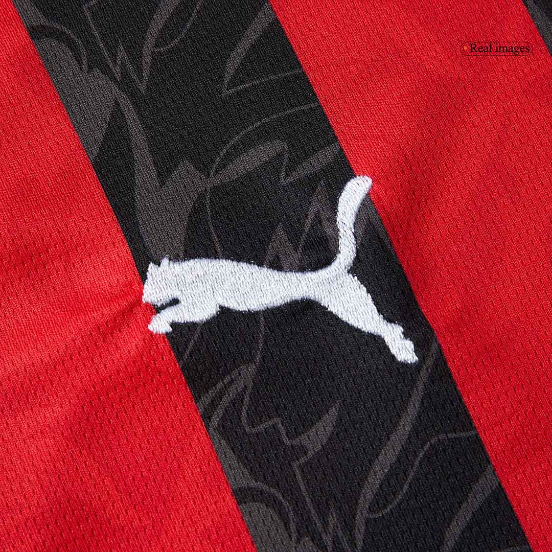 RAFA LEÃO #10 AC Milan Home Soccer Jersey 2025/26 Red&Black