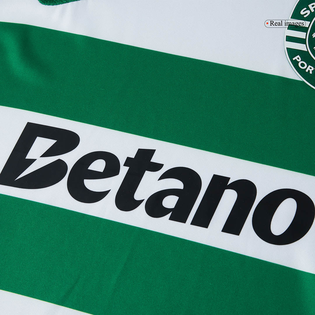 Camiseta de fútbol local del Sporting CP 25/26 verde y blanco