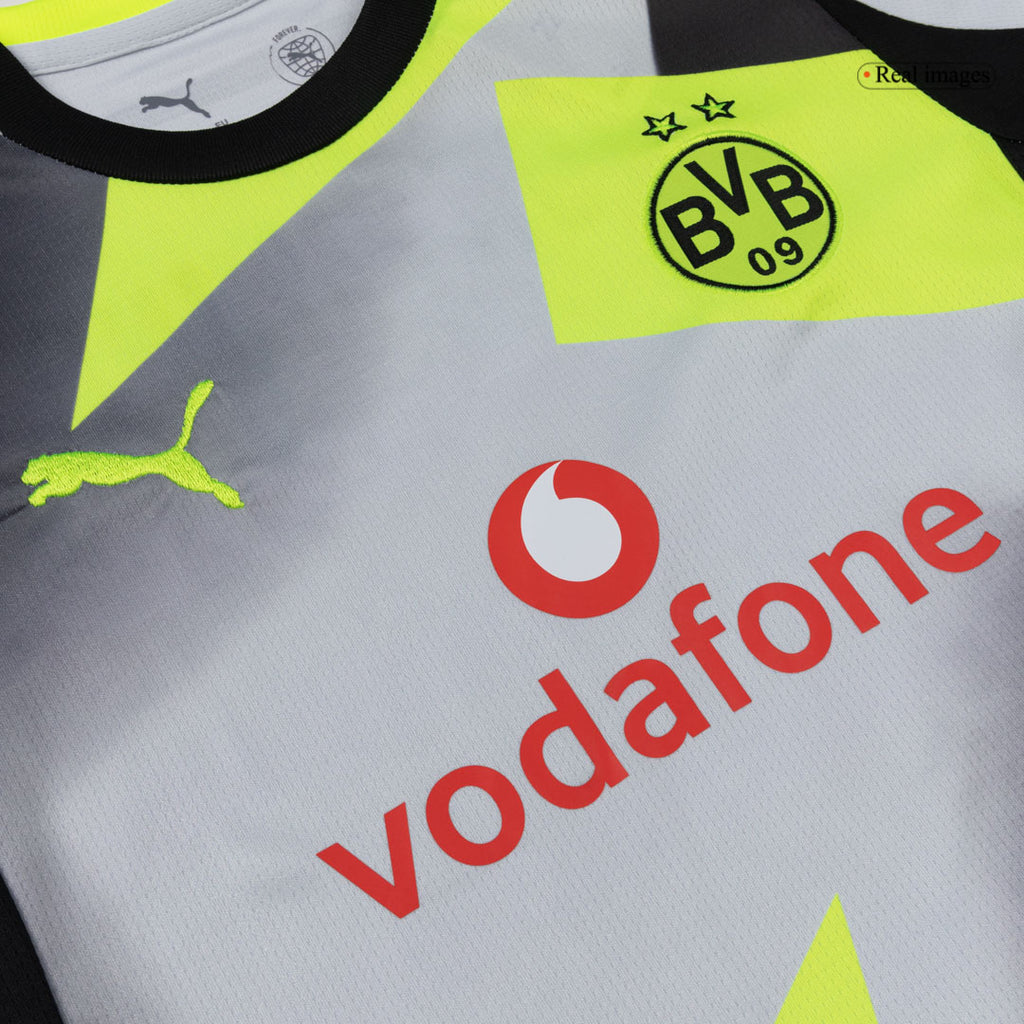 Tenue extérieure enfant Borussia Dortmund (maillot + short) 25/26 Gris