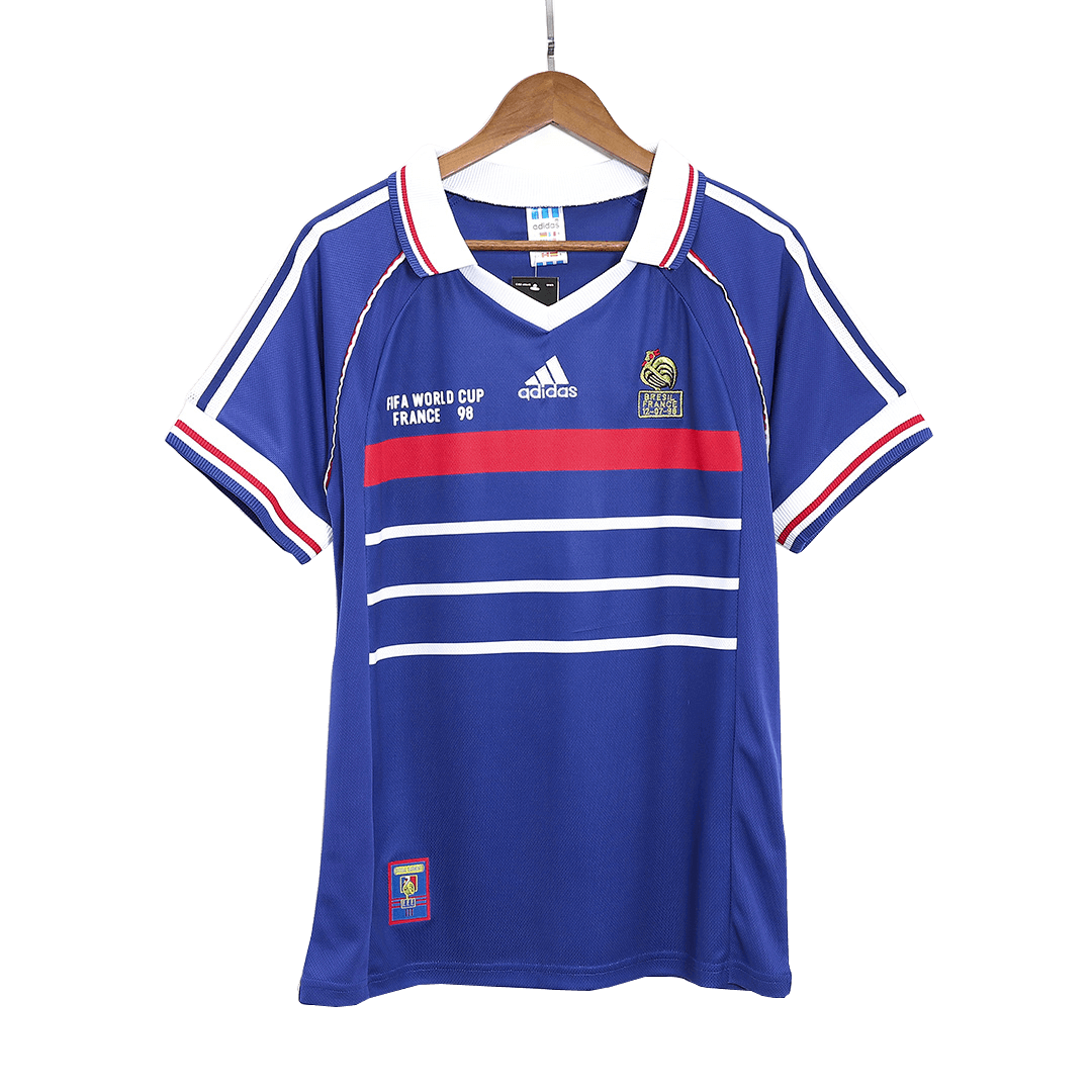 France World Cup Home Jersey Retro 1998 - Football Shirt | SmartJerseys | Official Quality