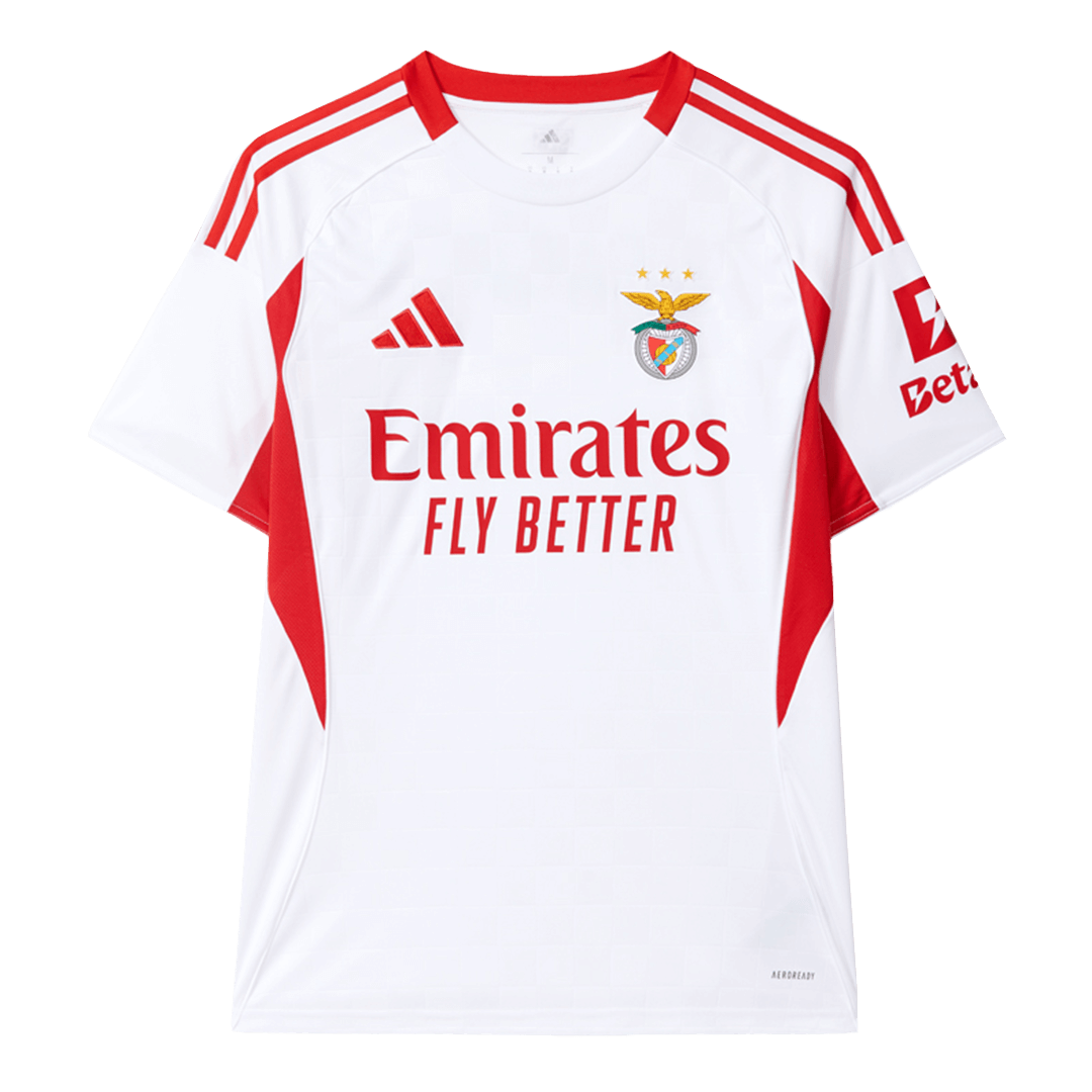 Benfica Third Away Soccer Jersey 2025/26 White - Football Shirt | SmartJerseys | Official Quality