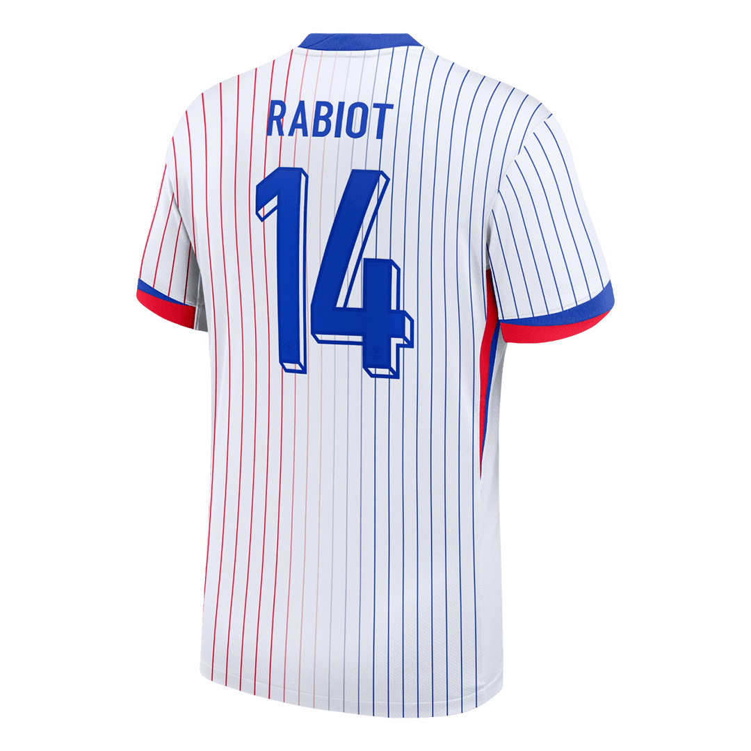 RABIOT n°14 Maillot extérieur de l'Euro 2024 de l'équipe de France, blanc