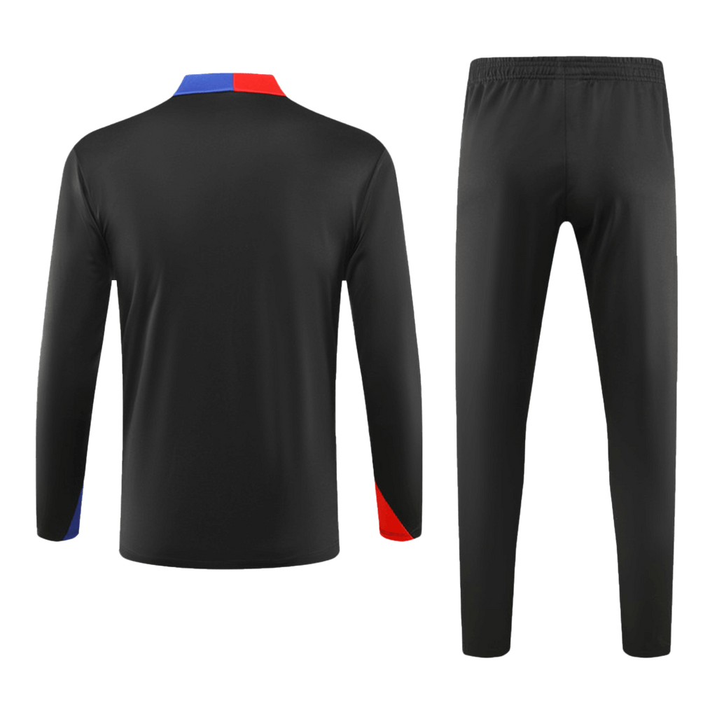 Kids Barcelona Zipper Sweatshirt Kit 2024/25
