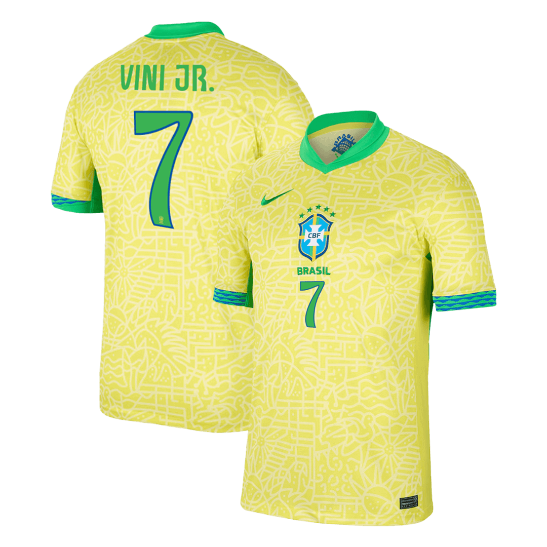 Brazil VINI JR. #7 Home Jersey Copa America 2024 - Football Shirt | SmartJerseys | Official Quality