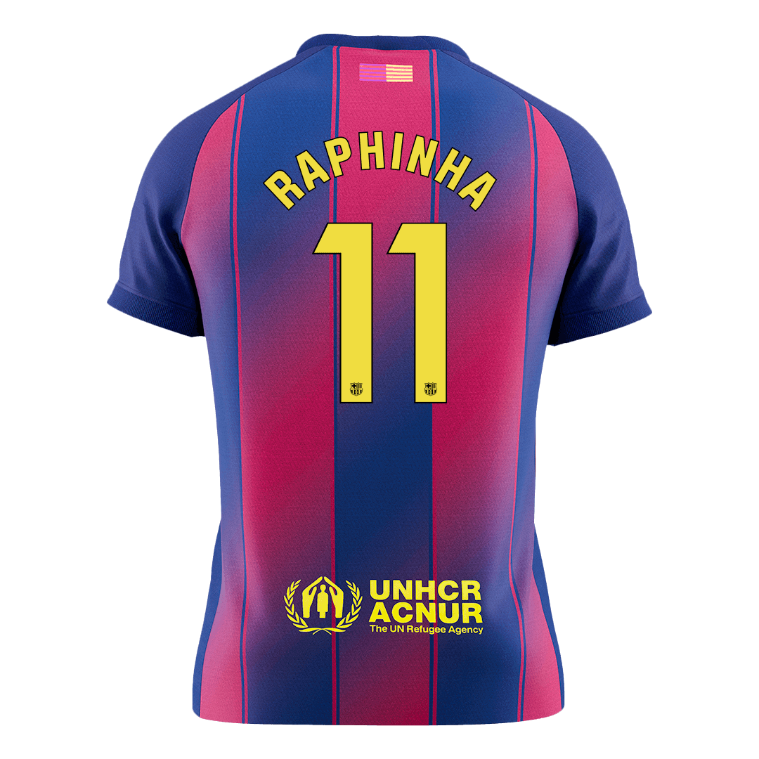 Barcelona RAPHINHA #11 Home Soccer Jersey 2025/26