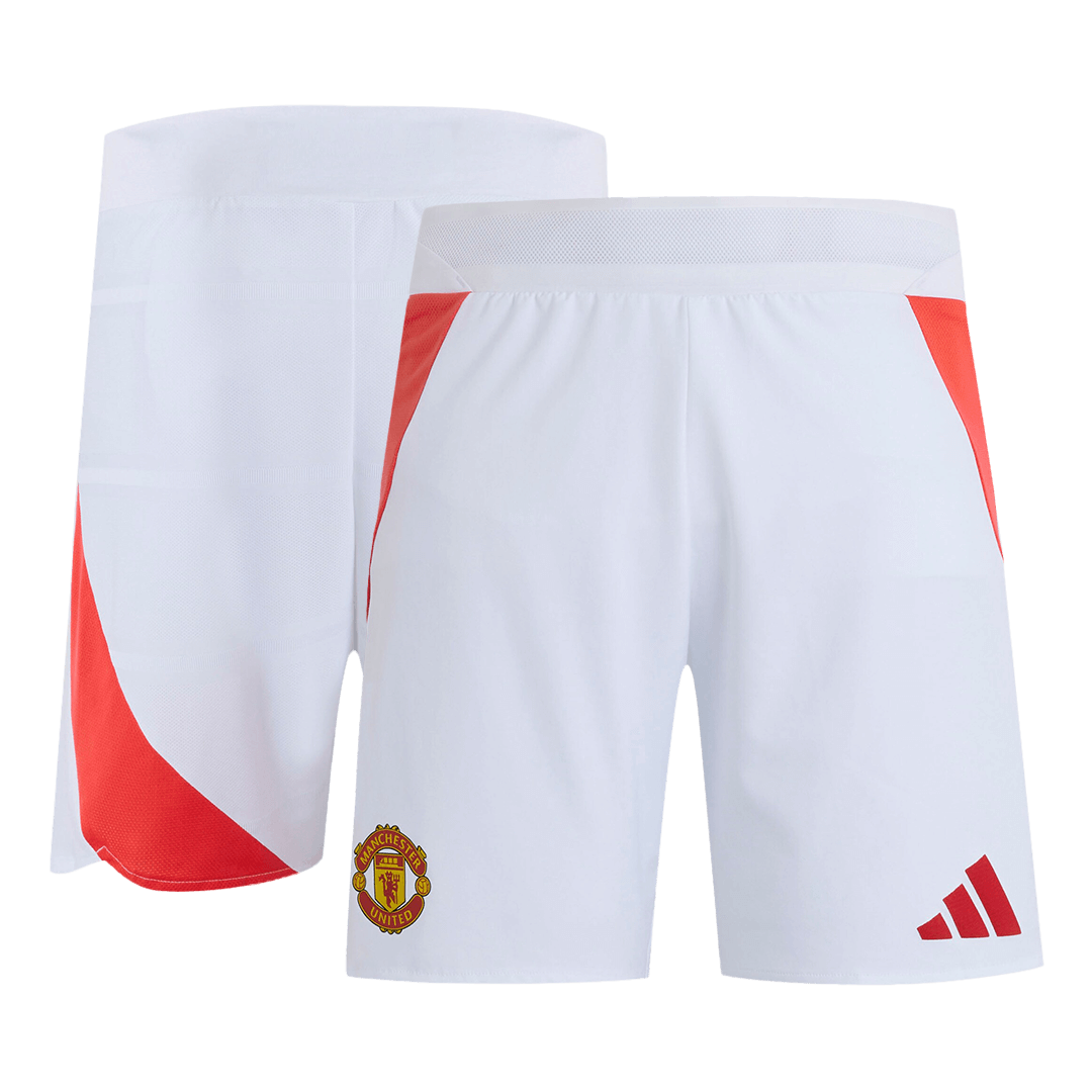 Pantalón corto de fútbol local del Manchester United auténtico 2024/25