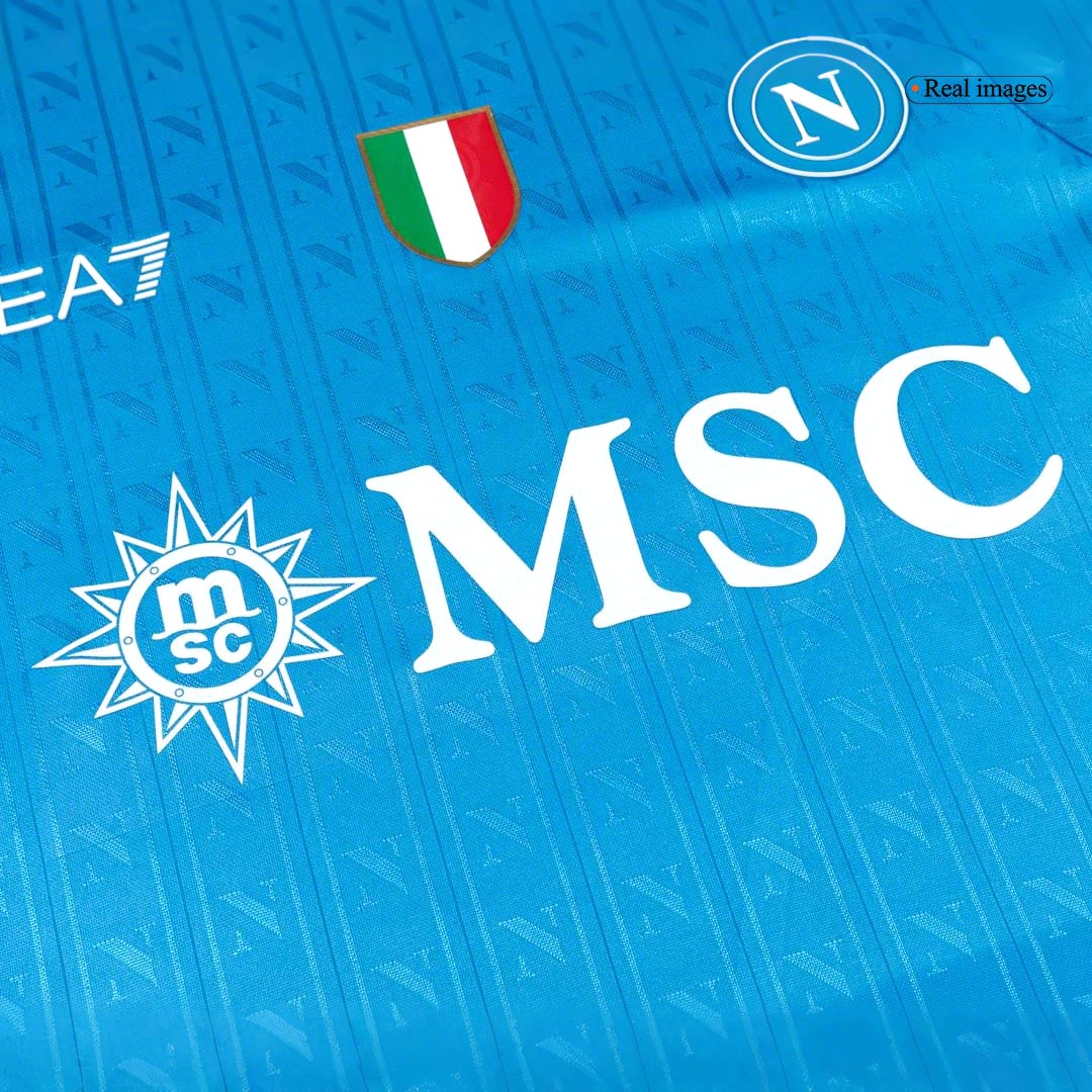 Camiseta de fútbol local del Napoli 2025/26 azul