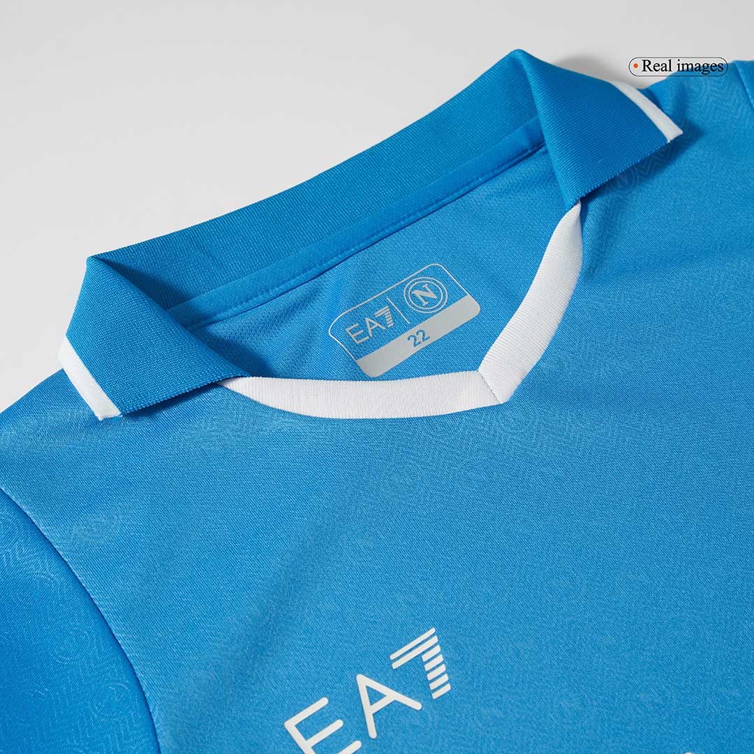Camiseta de fútbol local del Napoli 2024/25 para niños (camiseta y pantalón corto)