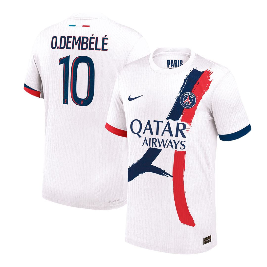 PSG O.DEMBÉLÉ #10 Away Soccer Jersey Authentic 2024/25 - Football Shirt | SmartJerseys | Official Quality