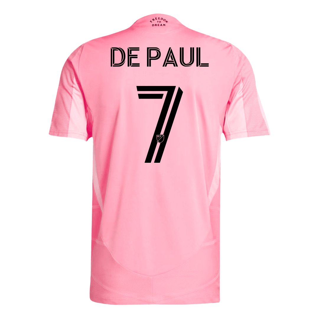 Maillot domicile authentique 2025 de De Paul, Inter Miami CF, numéro 7