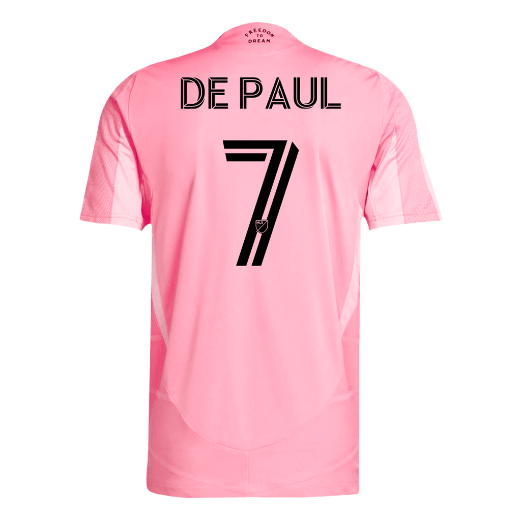 Camiseta de fútbol local auténtica del Inter Miami CF DE PAUL #7 2025
