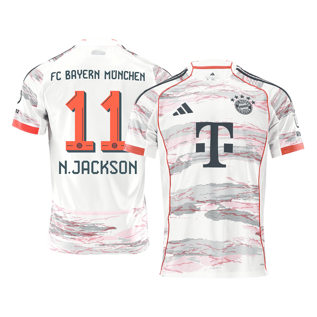 Bayern Munich N.JACKSON #11 Away Soccer Jersey 2025/26 - Football Shirt | SmartJerseys | Official Quality