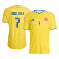Colombia LUIS DíAZ #7 Home Soccer Jersey Authentic 2026 - Football Shirt | SmartJerseys | Official Quality