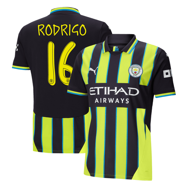 Manchester City RODRIGO #16 Away Soccer Jersey 2024/25 - UCL Edition - Football Shirt | SmartJerseys | Official Quality